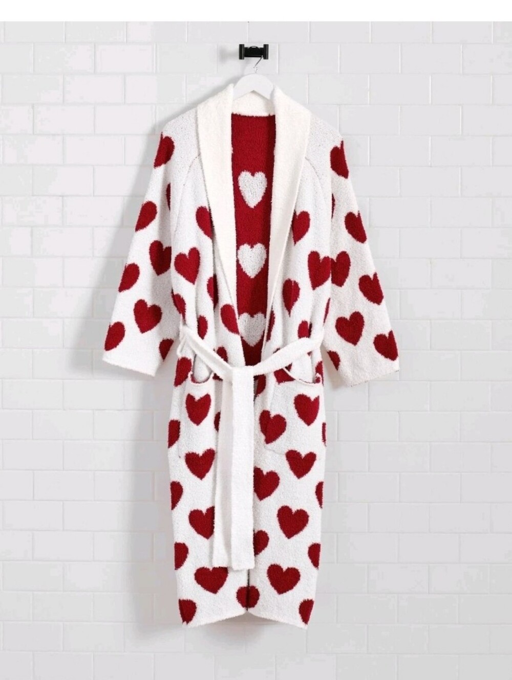 Pottery Barn Heart Jacquard Robe - Medium